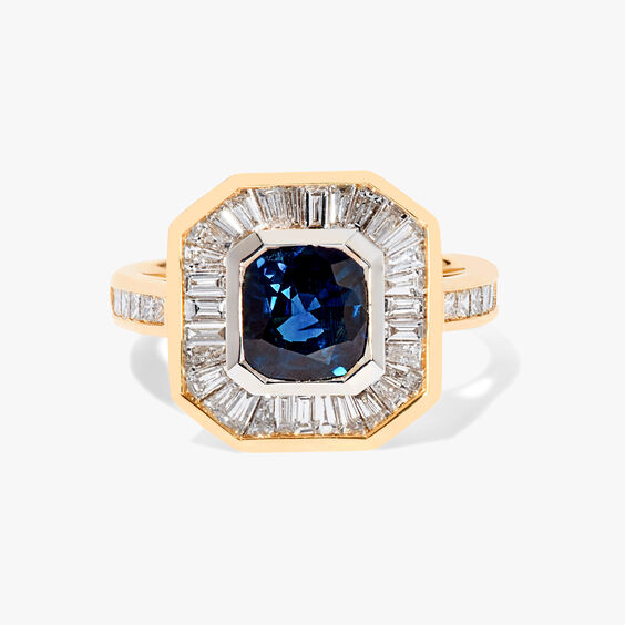 Ellis 18ct Yellow Gold Sapphire & Diamond Ring